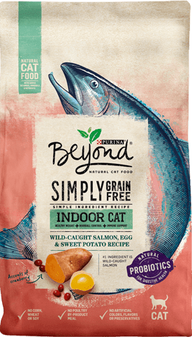 Purina Beyond Simply Indoor Grain Free Wild-caught Salmon, Egg & Sweet Potato Recipe